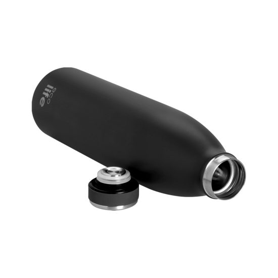 Μπουκάλι Θερμός Slim Black Thermos 1lt - Ecolife