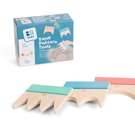 Ξύλινα Εργαλεία Σχεδίασης στην Άμμο 18m+ - BS Toys