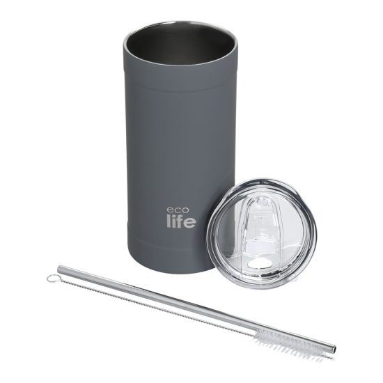 Ποτήρι Θερμός Stone Grey Coffee Thermos 500ml - Ecolife