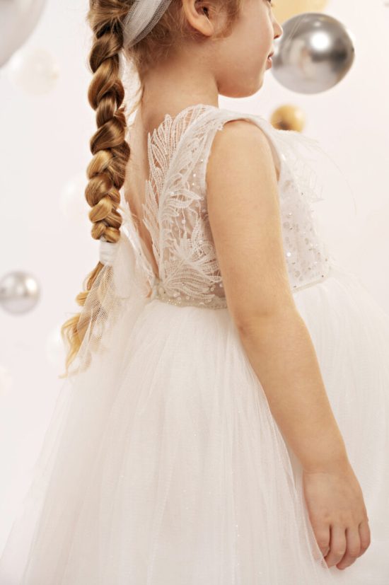 Βαπτιστικό Φορεματάκι για Κορίτσι Off White 125.120.6980, Baby Bloom
