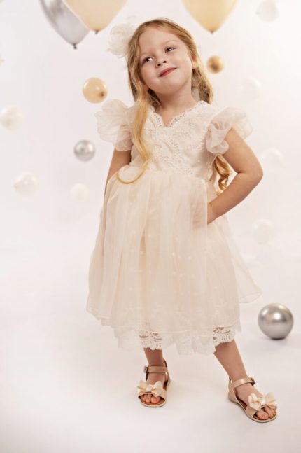 Βαπτιστικό Φορεματάκι για Κορίτσι Baby Pink 125.121.7280, Baby Bloom