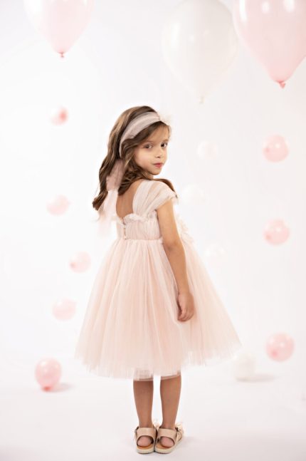 Βαπτιστικό Φορεματάκι για Κορίτσι Dysty Pink 125.125.6970, Baby Bloom