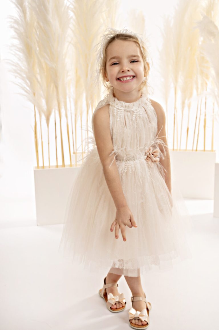 Βαπτιστικό Φορεματάκι για Κορίτσι Dusty Pink 125.126.7580, Baby Bloom