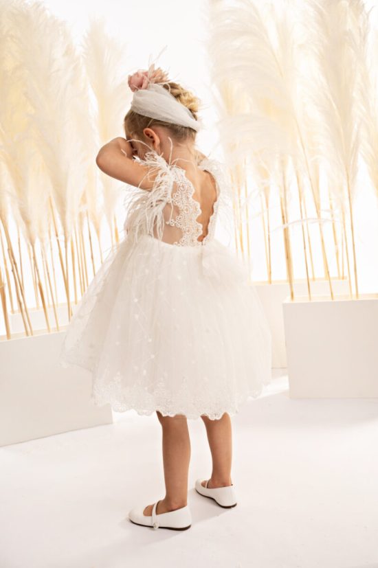 Βαπτιστικό Φορεματάκι για Κορίτσι Off White 125.133.6580, Baby Bloom