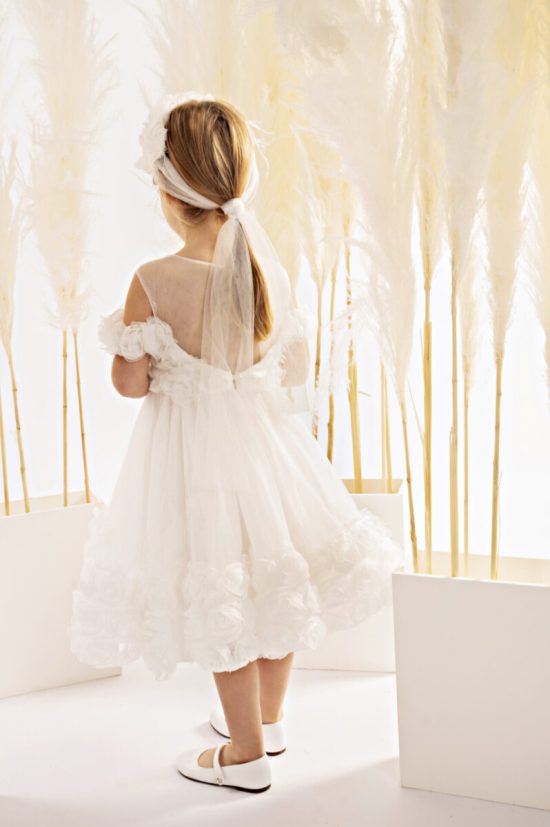 Βαπτιστικό Φορεματάκι για Κορίτσι Off White 125.135.7580, Baby Bloom