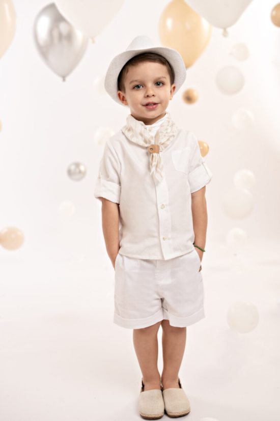 Βαπτιστικό Κοστουμάκι για Αγόρι Off White 125.31.5570, Baby Bloom