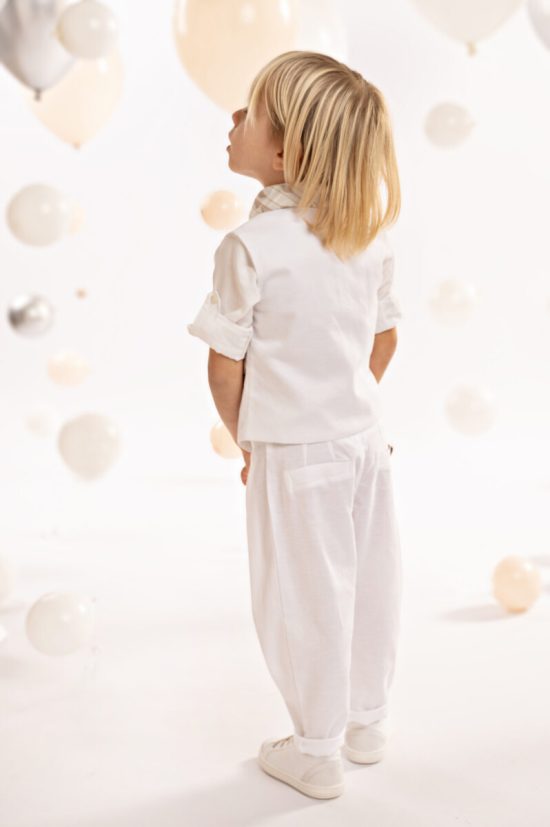 Βαπτιστικό Κοστουμάκι για Αγόρι Off White 125.34.8980, Baby Bloom