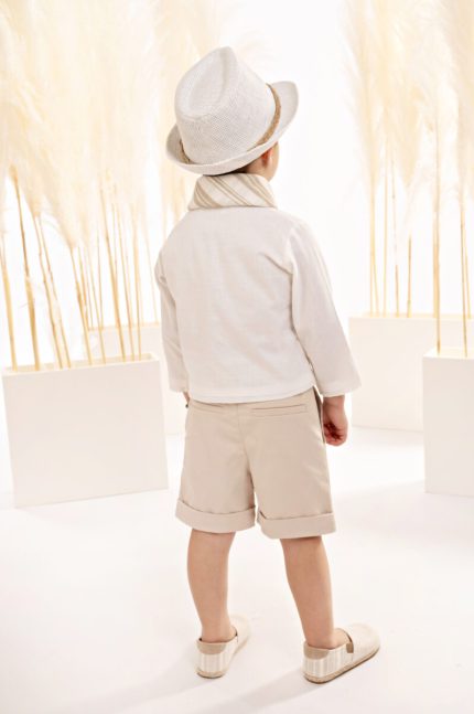 Βαπτιστικό Κοστουμάκι για Αγόρι Μπεζ-Off White 125.42.5570, Baby Bloom
