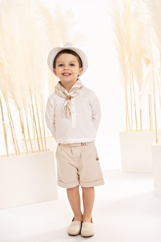 Βαπτιστικό Κοστουμάκι για Αγόρι Μπεζ-Off White 125.42.5570, Baby Bloom