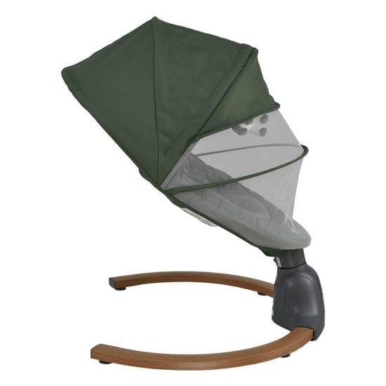 Κούνια Ηλεκτρική Fluffy Forest Green 257-176, Bebe Stars