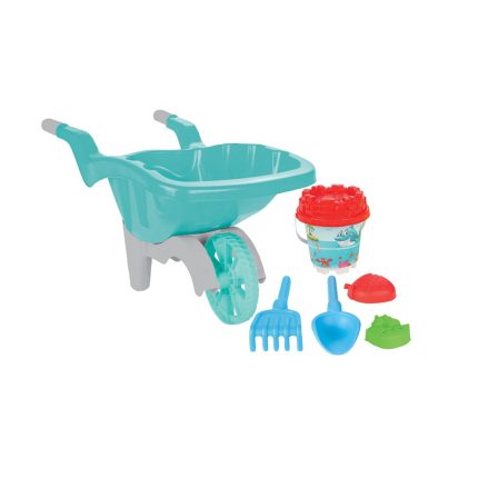 Κουβαδάκι με Φτυαράκι και Καρότσι 6τμχ 06173 Wheelbarrow Jumbo 8693461061738 3+ - Pilsan
