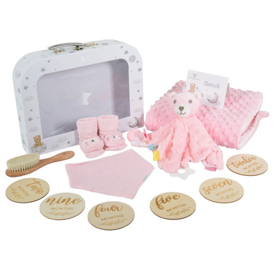 Cangaroo Σετ Δώρου για Νεογέννητο 6τμχ Bearli Pink 3800146272241