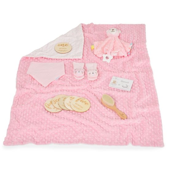 Cangaroo Σετ Δώρου για Νεογέννητο 6τμχ Bearli Pink 3800146272241