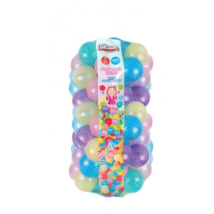 Χρωματιστές Μπάλες Glitter 100τμχ 6cm 06405 8693461101045 - Pilsan