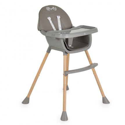 Moni Καρεκλάκι Φαγητού Biscotti 2 in 1 Grey 3801005152667