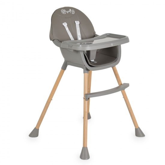 Moni Καρεκλάκι Φαγητού Biscotti 2 in 1 Grey 3801005152667