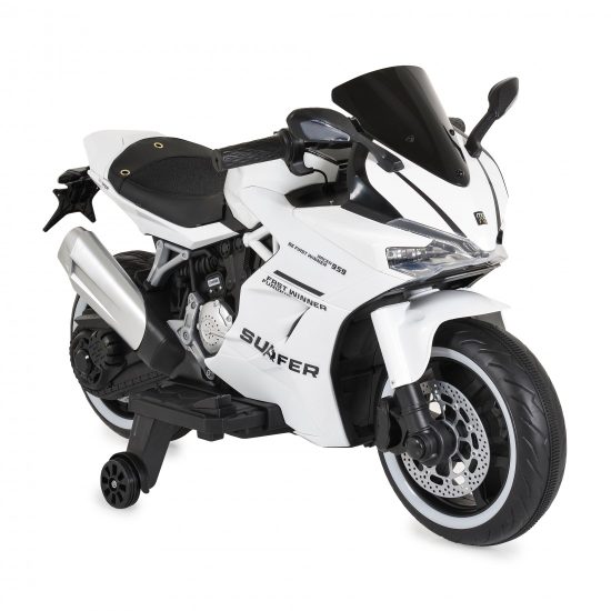 Moni Ηλεκτροκίνητη Μηχανή BO Surfer White 12V 3801005001316