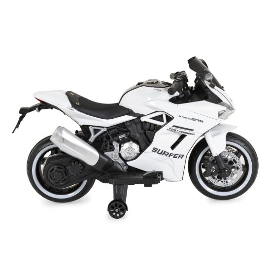 Moni Ηλεκτροκίνητη Μηχανή BO Surfer White 12V 3801005001316