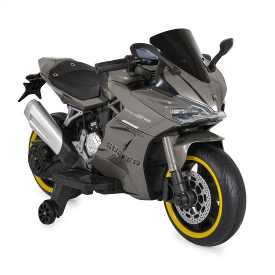 Moni Ηλεκτροκίνητη Μηχανή BO Surfer Grey 12V 3801005001309