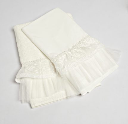 Λαδόπανο Σετ για Κορίτσι Ιβουάρ-Off White LD25.58.2750, Baby Bloom