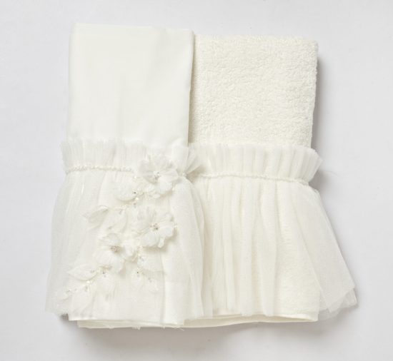Λαδόπανο Σετ για Κορίτσι Ιβουάρ-Off White LD25.61.2850, Baby Bloom