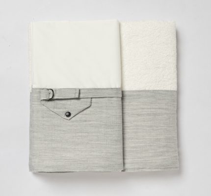 Λαδόπανο Σετ για Αγόρι Ιβουάρ-Γκρι LD25.03.2750, Baby Bloom