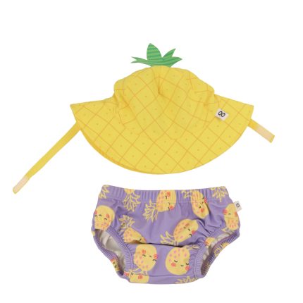 Σετ Μαγιό και Καπέλο UPF50+ Pineapple Punch - Zoocchini