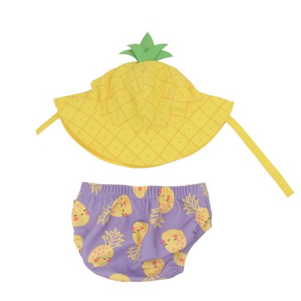 Σετ Μαγιό και Καπέλο UPF50+ Pineapple Punch - Zoocchini