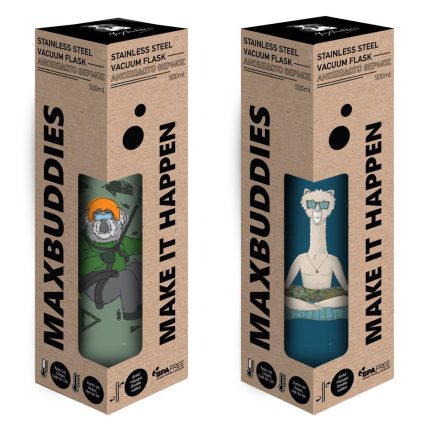 Θερμός Maxbuddies Μπλε 500ml Ανοξείδωτο 500ml 5205698582813
