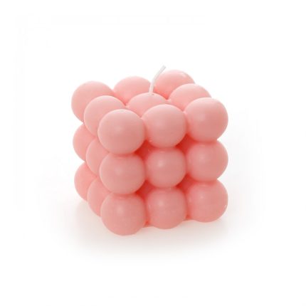 Μπομπονιέρα Κερί Bubble Ροζ ΒΚ-100 (6x6εκ) 24τμχ, Bellissimo