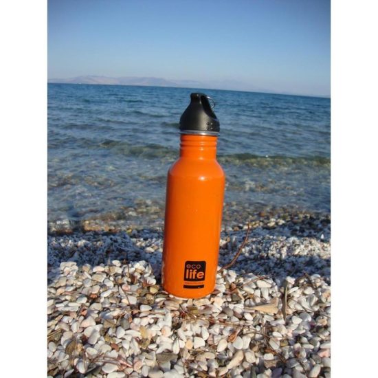 Παγούρι Μεταλλικό Ανοξείδωτο Orange 600ml 5208009000105 - Ecolife
