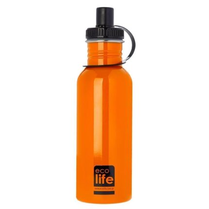 Παγούρι Μεταλλικό Ανοξείδωτο Orange 600ml 5208009000105 - Ecolife