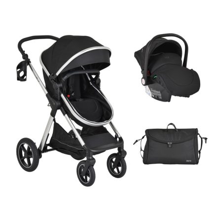 Moni Πολυκαρότσι Μετατρεπόμενο 2 σε 1 Alina Black Onyx 3801005100040