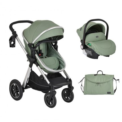 Moni Πολυκαρότσι Μετατρεπόμενο 2 σε 1 Alina Dark Green 3801005100026