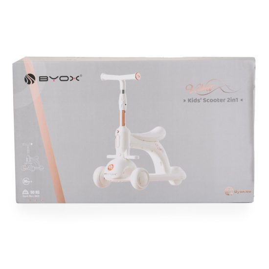 Byox Παιδικό Πατίνι Τρίτροχο Velvet Royal White 3800146229641