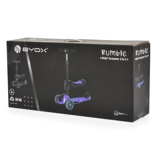 Byox Παιδικό Πατίνι Τρίτροχο Rumble Purple Dream 3800146229658