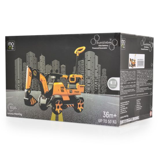 Moni Ηλεκτροκίνητος Εκσκαφέας 6V Battery Ride-On excavator Bumblebee 3801005001293