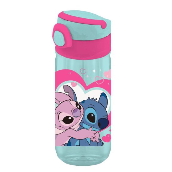 Σετ Φαγητοδοχείο 800ml - Παγούρι 500ml Πλαστικό Disney Stitch & Angel | Must 5205698755224