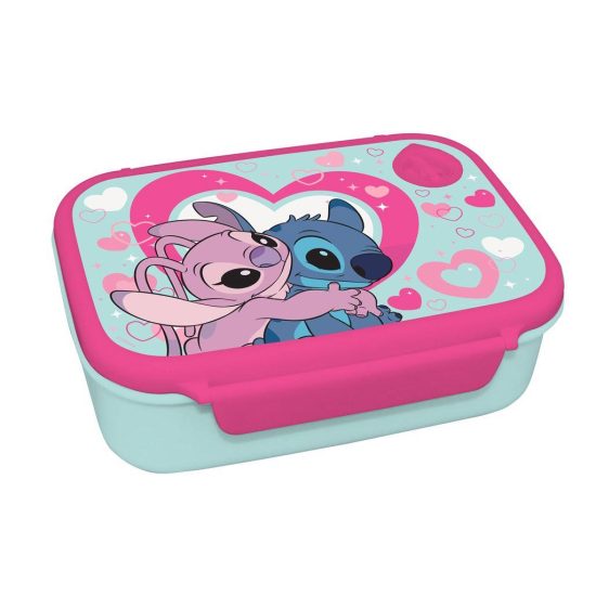 Σετ Φαγητοδοχείο 800ml - Παγούρι 500ml Πλαστικό Disney Stitch & Angel | Must 5205698755224