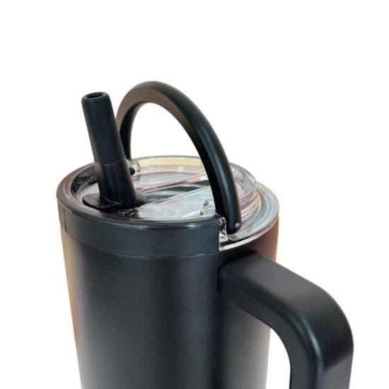 Θερμός Rich Black 900ml (2Handles Lid) - Ecolife