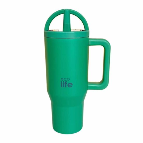 Θερμός Green Tea 900ml (2Handles Lid) - Ecolife