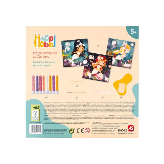HappiHobbi Art Σετ Χειροτεχνίας με Χάντρες 5+ - As Company