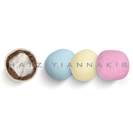 Κουφέτα Marshmallow Twist 700g Γεύση Τσιχλόφουσκα Πολύχρωμο Ματ, Χατζηγιαννάκη