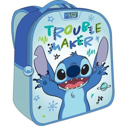 Τσάντα Πλάτης Νηπίου Lilo & Stitch Γαλάζια με 1 Κεντρική Θήκη ( 26x10x32εκ ) | Must 5205698726958