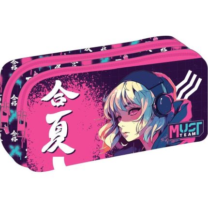 Κασετίνα Βαρελάκι Anime Κορίτσι 2 Θήκες ( 21 x 6 x 9cm) | Must 5205698759826