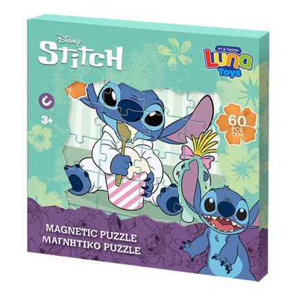 Μαγνητικό Παζλ Lilo & Stitch 60τμχ (18x18x1,3 εκ) 3+ | Luna 5205698757020