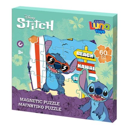Μαγνητικό Παζλ Summer Vibes Lilo & Stitch 60τμχ (18x18x1,3 εκ) 3+ | Luna 5205698757068