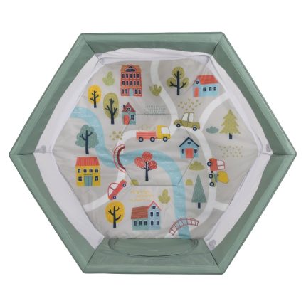 Cangaroo Πτυσσόμενο Παρκοκρέβατο Playbox Green 3801005210237
