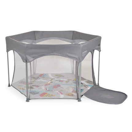 Cangaroo Πτυσσόμενο Παρκοκρέβατο Playbox Grey 3801005210213