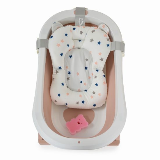 Moni Σετ Μπανιέρα, Στρώμα και Σφουγγάρι 100cm Palma Pink 3800146272470